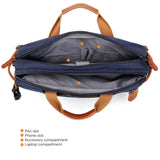 CoolBELL Convertible Backpack Messenger Shoulder Bag Laptop Case Handbag Business Briefcase Multi - Functional Travel Rucksack Fits 15.6 Inch Laptop for Men/Women (Blue)