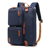 CoolBELL Convertible Backpack Messenger Shoulder Bag Laptop Case Handbag Business Briefcase Multi - Functional Travel Rucksack Fits 15.6 Inch Laptop for Men/Women (Blue)