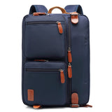 CoolBELL Convertible Backpack Messenger Shoulder Bag Laptop Case Handbag Business Briefcase Multi - Functional Travel Rucksack Fits 15.6 Inch Laptop for Men/Women (Blue)