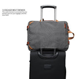 CoolBELL Convertible Backpack Messenger Shoulder bag Laptop Case Handbag Business Briefcase Multi-functional Travel Rucksack Fits 15.6 Inch Laptop For Men/Women (Cancas Dark Grey)