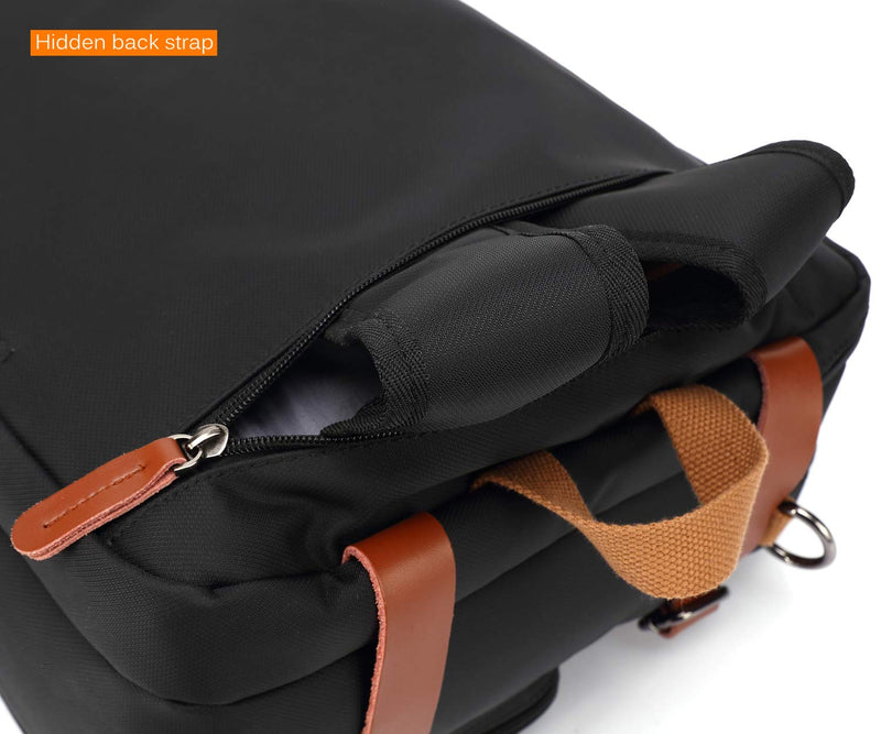 CoolBELL Convertible Backpack Messenger Shoulder bag Laptop Case Handbag Business Briefcase Multi - functional Travel Rucksack Fits 15.6 Inch Laptop For Men/Women (Grey)
