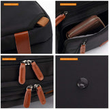 CoolBELL Convertible Backpack Messenger Shoulder Bag Laptop Case Handbag Business Briefcase Multi - Functional Travel Rucksack Fits 17.3 Inch Laptop for Men/Women (Black)