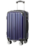 Coolife Luggage, Lightweight and Durable Hardshell, 28 in, navy new