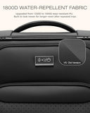 Coolife Upgraded Softside Luggage, TSA Lock, Spinner, 3-Piece 1800D Set