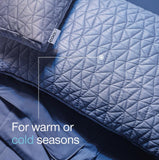 Coop Home Goods Cool Side Travel and Camping Pillowcase, Cooling Travel Pillow Case for Hot Sleepers, Two - Sided Pillow Covers, Cozy Side & Cool Side, Ultra Soft Lulltra Cool Technology