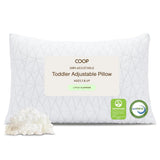 Coop Home Goods Original Toddler Adjustable Pillow, Soft, Breathable, 19" x 13" Washable Mini Bed Pillow for Kids with Premium Memory | Backpacks4Less