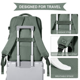 coowoz Large Travel Backpack For Women Men,Carry On Backpack Flight Approved,Hiking Backpack Waterproof Outdoor Rucksack Casual Daypack Fit 15.6 Inch Laptop Shoes Compartment,30L(Olive Green)