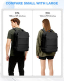 coowoz Travel Backpack Carry On for Women Man Gym Backpack with Laptop Compartment Mochila de Viaje Teacher Personal Item Backpacks Rucksack Airplane Accessories Must Haves,Black Small