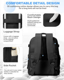 coowoz Travel Backpack Carry On for Women Man Gym Backpack with Laptop Compartment Mochila de Viaje Teacher Personal Item Backpacks Rucksack Airplane Accessories Must Haves,Black Small
