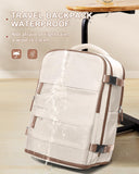 coowoz Travel Backpack Carry On for Women Man Gym Backpacks with Laptop Compartment Mochila de Viaje Teacher Personal Item Backpack Rucksack Airplane Accessories Must Haves Beige Brown
