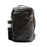 COR Surf Travel Backpack Carry On Backpack for Airplanes - Island Hopper 2.0 Travel Backpack with Clamshell Design - 28: Black with Black Zipper