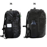 COR Surf Travel Backpack Carry On Backpack for Airplanes - Island Hopper 2.0 - Travel Backpack with Clamshell Design - Black with Green Zipper