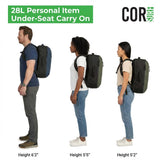 COR Surf Travel Backpack Laptop Backpack 28L Black