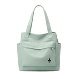 CORIOS Women Canvas Shoulder Bag - Casual Tote Purse with Multi-pockets, Top Handle & Clutch for Shopping, Work, Party, Travel, School & Daily Use - Green