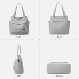CORIOS Women Canvas Shoulder Bag - Casual Tote Purse with Multi - pockets, Top Handle & Clutch for Shopping, Work, Party, Travel, School & Daily Use - Green