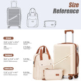 Cosbarn Carry On Luggage 22x14x9 Airline Approved, 21 Inch Carry on Suitcases with Wheels, ABS Lightweight Carry - on Luggage, Travel Suitcase Set with Wheels and TSA Lock