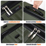 Cosbarn Luggage Sets 5 Piece Suitcases with Wheels, Suitcase Set ABS Hard Case Luggage with Spinner Wheels Durable Travel Luggage
