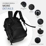 COSCOOA 40x30x20cm Travel Bag, Expandable Carry on Travel Backpack 30 - 35L, 40x30x25cm Personal Item Bag,15.6inch Laptop Backpack with Shoe Compartment and Wet Pockets,Mochila de Viaje