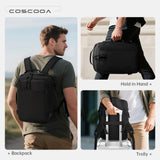 COSCOOA 40x30x20cm Travel Bag, Expandable Carry on Travel Backpack 30 - 35L, 40x30x25cm Personal Item Bag,15.6inch Laptop Backpack with Shoe Compartment and Wet Pockets,Mochila de Viaje