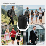 COSCOOA Carry On Travel Backpack 40x30x20cm Expandable 30 - 35L, 40x30x25cm Personal item Size Bag,15.6inch Laptop Backpack with Shoe Compartment and Wet Pockets,Mochila de Viaje