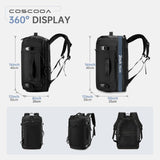 COSCOOA Carry On Travel Backpack 40x30x20cm Expandable 30 - 35L, 40x30x25cm Personal item Size Bag,15.6inch Laptop Backpack with Shoe Compartment and Wet Pockets,Mochila de Viaje