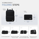 COSCOOA Travel Backpack 40x30x15cm Personal Item Travel Bag,16x12x6inch Small Carry On Backpack 20L,Flight Approved Underseat Travel Luggage Bag,Mochila de Viaje,Cabin Size Lightweight Backpack