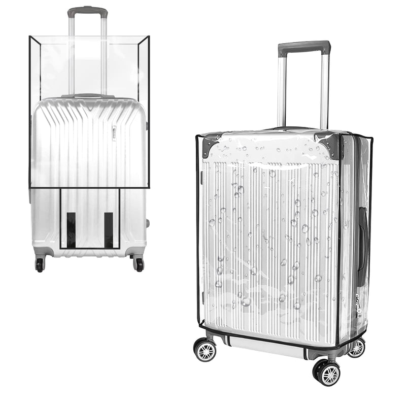 Cosmos 1 Pc Luggage Cover Clear PVC Suitcase Cover Protector Travel Luggage Transparent Protective Cover Waterproof and Dustproof Luggage Suitcase Protector for Women and Men (30 Inch)