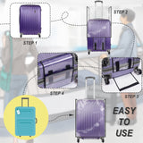 Cosmos 1 Pc Luggage Cover Clear PVC Suitcase Cover Protector Travel Luggage Transparent Protective Cover Waterproof and Dustproof Luggage Suitcase Protector for Women and Men (30 Inch)