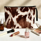Cow Themed Gifts Makeup Bag Western Stuff Cosmetic Bag Makeup Pouch Cow Print Stuff Travel Organizer Cow Gifts For Cow Lovers Women Sisters Aunts Daughter Niece Birthday Anniversary Mother's Day