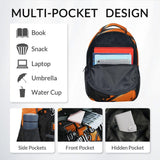 COZYAURA Backpack for Kids - Basketball Backpack for Boys & Girls - Custom Initial School Bag with Name - 17 Inch Sports Theme Bookbag for Elementary, Middle School