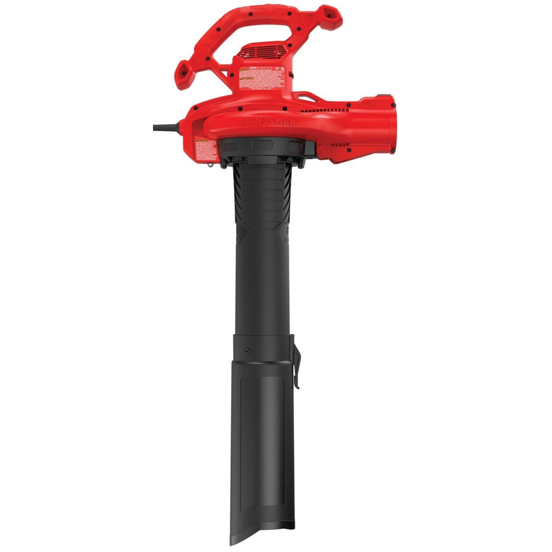 CRAFTSMAN 3 - in - 1 Leaf Blower, Vacuum and Mulcher, Backpack Blower Up to 260 MPH, 12 Amp, Corded Electric Leaf Collector (CMEBL7000)