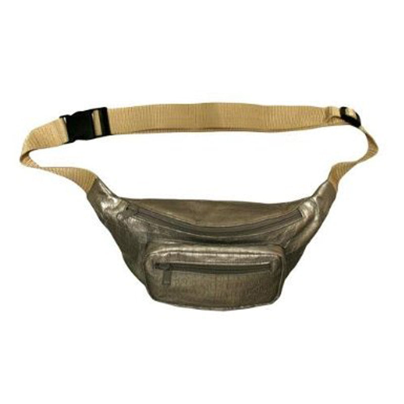 Croc Print Waist Pack in Fashion Colors by Buxton (Silver)