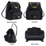 Crossbody Bag for Women Soft PU Leather Handbag Womens Hobo Shoulder bag with Wallet Diamond Plaid (Backpack Black)