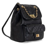 Crossbody Bag for Women Soft PU Leather Handbag Womens Hobo Shoulder bag with Wallet Diamond Plaid (Backpack Black)