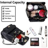 Crossbody Bag for Women Soft PU Leather Handbag Womens Hobo Shoulder bag with Wallet Diamond Plaid (Backpack Black)