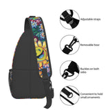 Crossbody Bag Funny Cute Smiling Sunflowers Sling Bag Backpack Chest Bags Shoulder Bag for Women Men