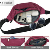 Crossbody Fanny Pack for Women Fashionable,Fashion Waist Bag Purse,Belt Bag for Travel Walking Running Hiking Cycling,Easy Carry Any Phone,Wallet (Purple)