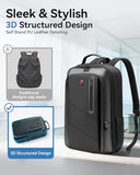 CROSSGEAR Business Backpack for Work Waterproof, Expandable Travel Laptop Backpack,15.6 Inch Laptop Bag Lightweight Sleek Daypack for Work Travel Gifts for Men Women