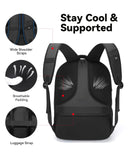 CROSSGEAR Large Travel Backpack Waterproof Laptop Bag Airline Approved Business Office Work Computer Casual Daypacks TSA Lock Anti - Theft Bookbag with USB Port Fit 17.3 inch Laptops for Men Women