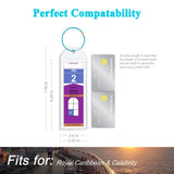 Cruise Luggage Tag Holder for Royal Caribbean & Celebrity 5 Pack, Cruise Ship Essentials 2026 Waterproof, Cruise Must Haves Durable