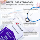 Cruise Ship Essentials for Carnival, Princess, NCL, MSC by JOLLYANTS, Cruise Luggage Tag Holders, Cruise Must Haves Waterproof & Reusable