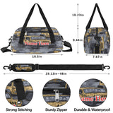 Custom Name Small Kids Overnighter Duffle Bag for Boys Girls Cartoon Jeep Truck Car Personalized Lightweight Gym Sports Duffle Bag Travel Weekender Tote Carry on Bag Customized Kids Gifts