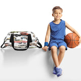 Custom Name Small Kids Overnighter Duffle Bag for Boys Girls Colorful Truck Jeep Personalized Lightweight Gym Sports Duffle Bag Travel Weekender Tote Carry on Bag Customized Kids Gifts