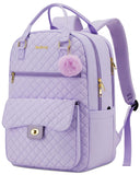 Cute Backpacks for Girls, Big Student Laptop Bag for College Women Middle High School Teens Designer Bookbag Purse Daypack Travel, Purple