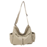 Cute Canvas Tote Bag for School/Work/Travel, Large Crossbody Messenger Bag Laptop Shoulder Bag