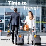 Cute Leather Luggage Tag Holder with Airtag Case Set,Hidden Compartment for AirTag Travel Suitcase Tracking Case with Stainless Steel Loop,Name ID Label(Persimmon)