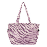 CuwrYet Tote Bag for Women 1pcs Tote Bags For Work Cute Quilted Lightweight Totes Bags with Compartments Shoulder Laptop Bags for Travel Gym College Work Purple Tiger Stripes Specks Purpleshades