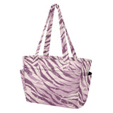 CuwrYet Tote Bag for Women 1pcs Tote Bags For Work Cute Quilted Lightweight Totes Bags with Compartments Shoulder Laptop Bags for Travel Gym College Work Purple Tiger Stripes Specks Purpleshades