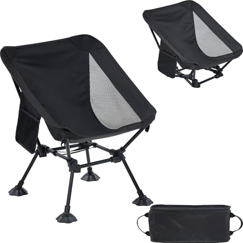 Cuzobro Camping Ultralight Chair,Folding Compact Chair with Anti-Sinking Large Feet and Storage Bag,Backpack Chair for | Backpacks4Less