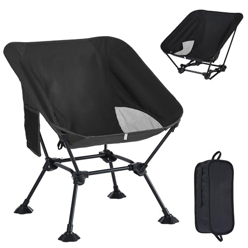 Cuzobro Ultralight Camping Chair,Compact Folding Chair with Anti-Sinking Large Feet and Storage Bag,Lightweight Backpack Chair for | Backpacks4Less